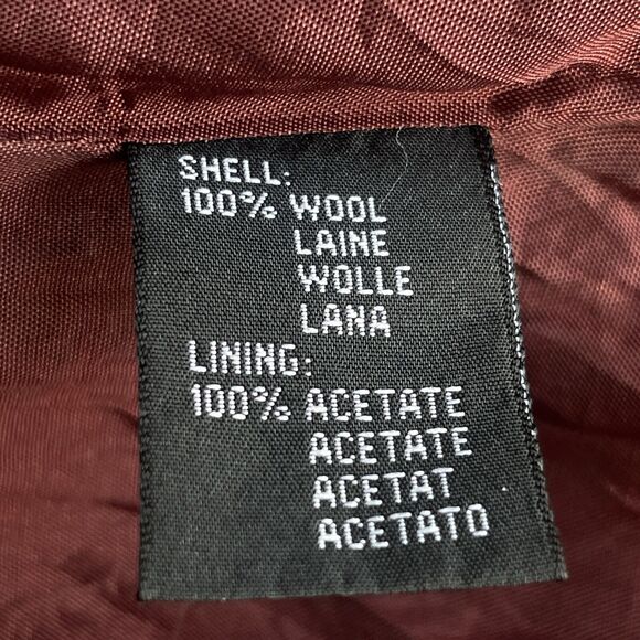 Thomo Wool Blazer Womens Size 36 Brown Lined Office Career Button Front Preppy - Picture 5 of 10